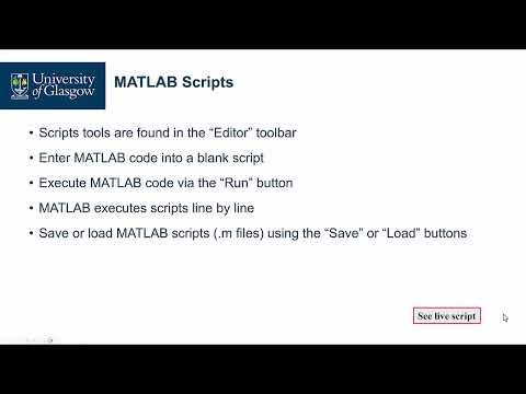 012 - MATLAB Scripts： Introduction to MATLAB Scripts