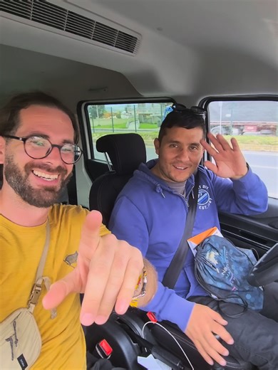 Hitchhiking to Quilotoa Laguna... thank you Juan Pablo ❤️🇪🇨❤️ #Ecuador #Backpacking #Hitchhiking #SoloTravel #SouthAmericaTravel