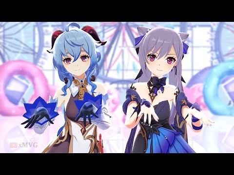 Ganyu & Keqing - BBoom BBoom【MMD Genshin Impact】(Short)