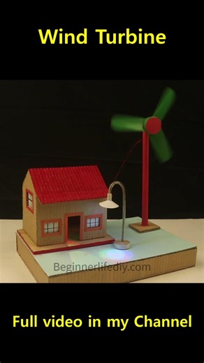 Wind Turbine Working Model School Project | Windmill Project #creative #diy #schoolproject
