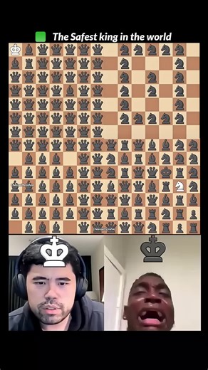 the safest king in the word here 🤣 #magnuscarlsen #checkmate #chesspuzzle #safeking #chessmeme