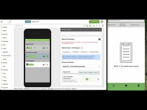 HTTP Request Element with iForm Authorization