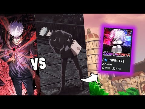 INFINITY GOJO VS NORMAL GOJO IN ANIME DIMENSIONS (Roblox)