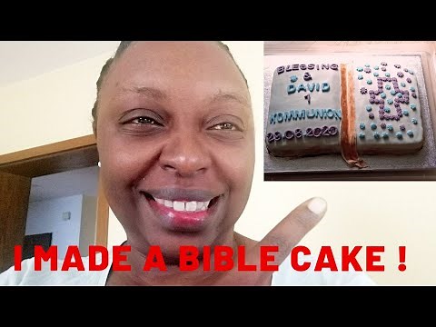 How I made a simple Bible Cake | A Book Cake | First Communion Cake | Vlog