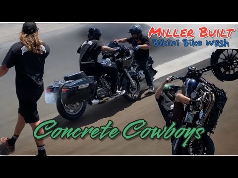 Concrete Cowboys x Miller Built Cycles Bikini Bike Wash Show