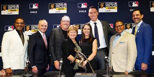 Judge wins 2023 Clemente Award: 'It's just the beginning'