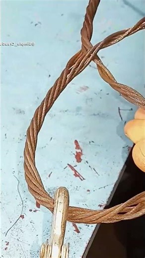 How to quickly make a reliable loop on a steel cable yourself? #diy #woodworking