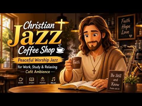 Christian Jazz Coffee Shop ☕✝️ Peaceful Worship Jazz for Work, Study & Relaxing Café Ambience