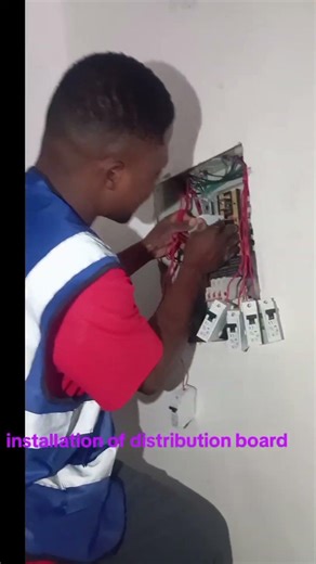 installation of 3 phase distribution board