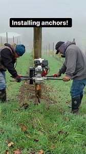 The Vintner Project on Instagram: "@resultspartners Installing anchors at Kinney Ranch @alexanawinery in Dundee Hills, Willamette Valley … Choosing the right anchor may not seem like an important task but making the wrong choice could eventually lead to trellis structural failures. … Understanding the role the anchor plays in the overall support of the trellis system and choosing the right one for the ground type is essential in securing the strength and maintaining the success of the system. … 