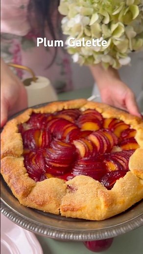 French Plum Galette - Super Easy Pastry! ‪@NotQuiteNigella‬ #recipe #plum