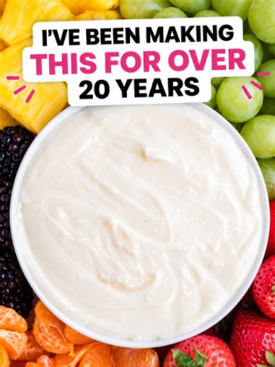 2-Ingredient Fruit Dip Recipe - Easy & Fluffy!
