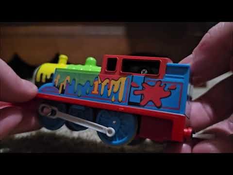 Plarail TS-18 Paint Splattered Thomas Unboxing Review and Run