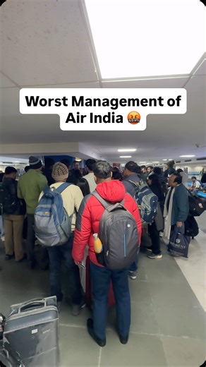 Soumit Bhattacharya on Instagram: "A clear difference between two airlines operating Delhi Srinagar flights. One airline chose to stay reliable no-matter what all services they offer, the other airline delayed flight by 3 hours, makes passenger suffer and then cancel the flight. @airindia Management is worst! Please read- Air India ground staff on help desk remained calm and tried to help passengers today, and showed exceptional patience with crowd today, but passengers demanded rescheduling ins
