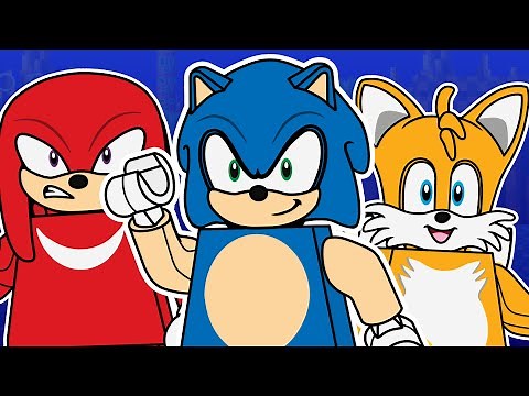 Custom Lego Sonic the Hedgehog Minifigures & Knuckles