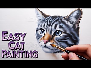 🎨 Painting a Cat Face – A Fun and Whisker ful Art Adventure! 🎨