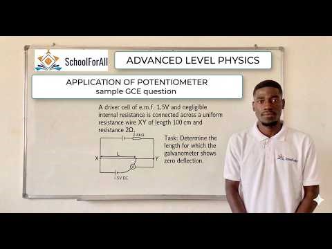 A-level PHYSICS circuit problems(Application of Potentiometer)