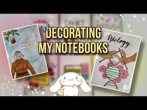 *Decorating Notebooks Cover for new session ✨| Notebook decoration ideas 💡 |#diy #craftideas