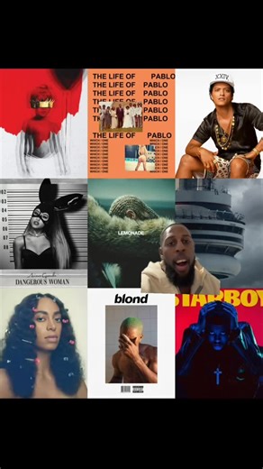 From Overlooked To Overbooked🚀 on Instagram: "Since all of social media in the 2016 Time Machine right now , let’s talk about how 2016 was one of the BEST years in music Rihanna gave us Anti Drake gave us Views Beyoncé gave us Lemonade Solange gave us A Seat at The Table Chance the Rapper gave us Coloring Book Kanye West gave us The Life of Pablo Ariana Grande gave us Dangerous Woman Bruno Mars gave us 24K Magic Frank Ocean gave us Blond The Weeknd gave us Starboy Bj the Chicago Kid gave us In 