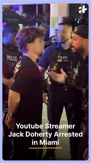 YouTube streamer Jack Doherty known for harassing strangers and hiding behind his security was arrested in the Miami on drug-related charges #YouTuberArrested #MiamiNews #InfluencerScandal #DrugCharges #YouTubeDrama #SocialMediaControversy #StreamerArrest #BreakingNews | Indiatimes