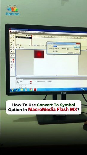 How to Use Convert to Symbol | MacroMedia Flash MX | Hartron Skill Centre Sonipat