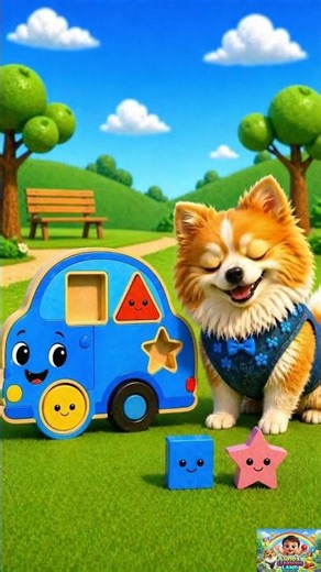 Learn Shapes with Luno 🐶 | Circle Triangle Square Star for Kids | Fun Learning Video