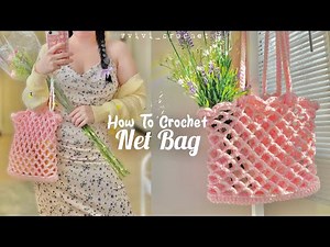 ✨How To Crochet Net Bag | Simple Crochet Bag✨