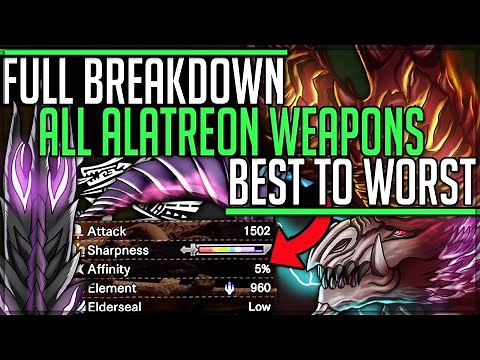 All 14 Alatreon Weapons are Incredible - Full Breakdown + Showcase - Monster Hunter World Iceborne!
