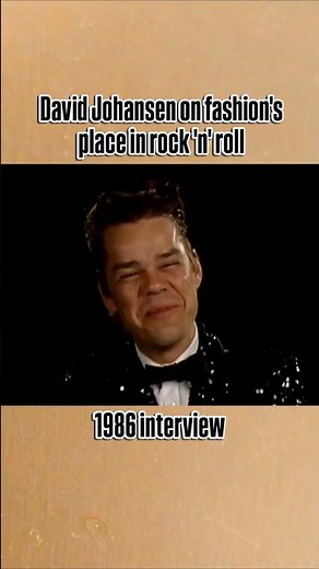 David Johansen: Fashion is a big part of rock 'n' roll #davidjohansen #newyorkdolls #glamrock