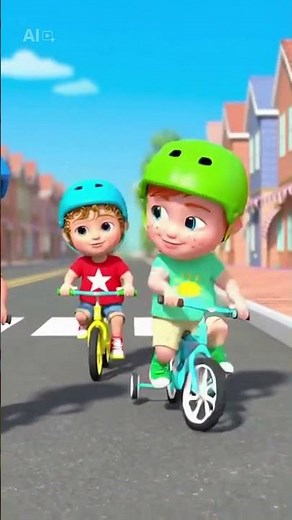 Always 4 Best Friends 🚴‍♂️💙 | Fun Bicycle Ride Adventure | 3D Cartoon Shorts