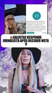 Adriane Galisteu leva nota zero de jornalista da Globo