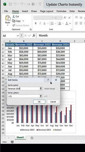 Fastest Way to Update Charts in Excel (No Right-Click Needed!)