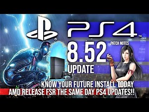 New PlayStation 4 Update 8.52 firmware FSR?! 🎮 PS4 System Software Gaming News 2021