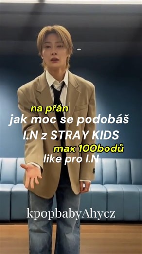 jak moc se podobáš I.N z STRAY KIDS #czech #kpop #straykids #I.N