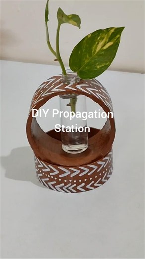 How To Make A DIY Propagation Station 🌿💚 #shorts #ytshorts #diy #handmade #propagation #plantdecor