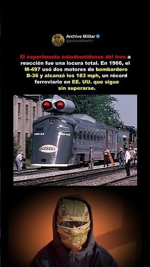 El experimento estadounidense del tren a reacción.