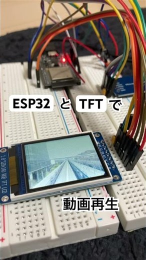 ESP32で24fps動画再生したンゴ #shorts