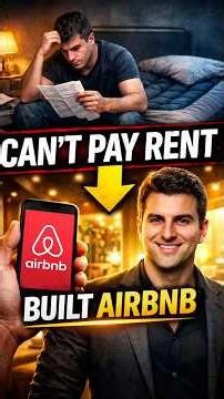 He Couldn’t Pay Rent… Then Built Airbnb 😳 #airbnbstory #successstory #successstory #motivation