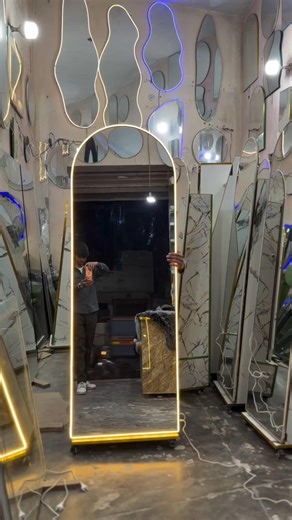 slider mirror design#slidingdoor #glassdivider #homedecor #interiordesign