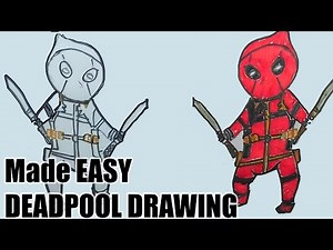 DEADPOOL Drawing Made EASY for Beginners