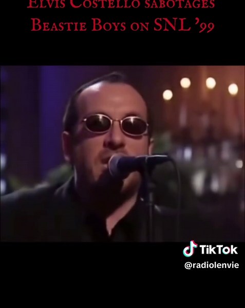 Elvis Costello's Iconic SNL Stage Crash Reenactment
