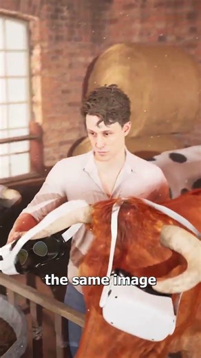Could VR Make Cows Produce More Milk?🤔#zackdfilm