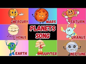 The Planet Song - 8 Planets of the Solar System Song for Kids | Colors Song
