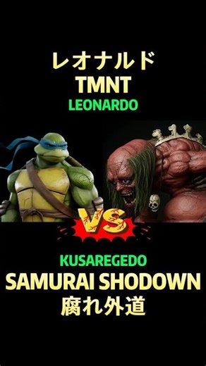 TMNT Leonardo VS SamSho Kusaregedo #tmnt #samsho