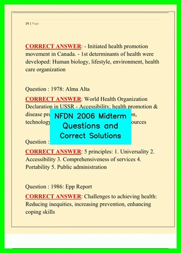 NFDN 2006 Midterm Questions and Correct Solutions video