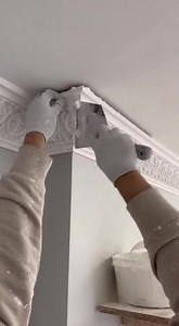 2.2M views · 1.9K reactions | Decorative Cornice Installation ️ #PlasterMoldingRetry | Renovation Skill | Facebook