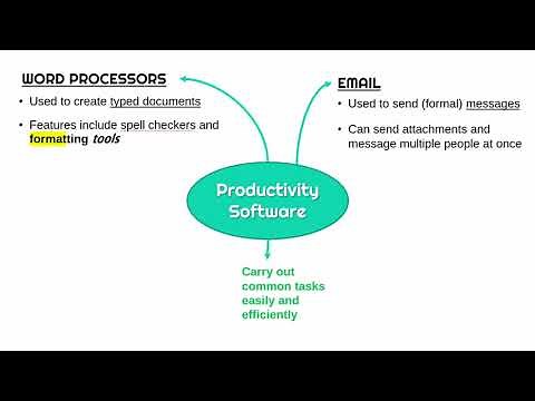 Productivity Software (Word Processors, Spreadsheets, Databases, Email)