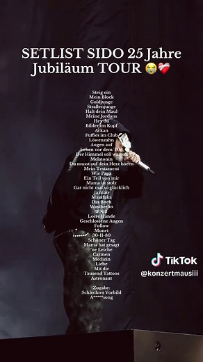 Sido Jubiläumstour: Setlist und Highlights