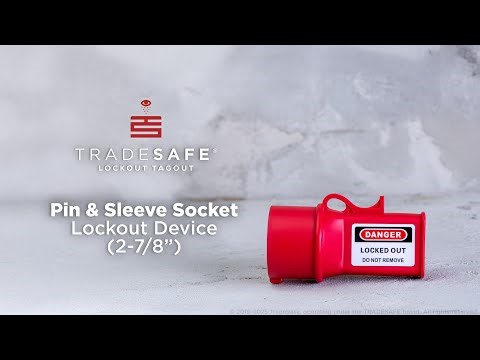 Pin & Sleeve Socket Lockout Device (2-7/8”) | TRADESAFE