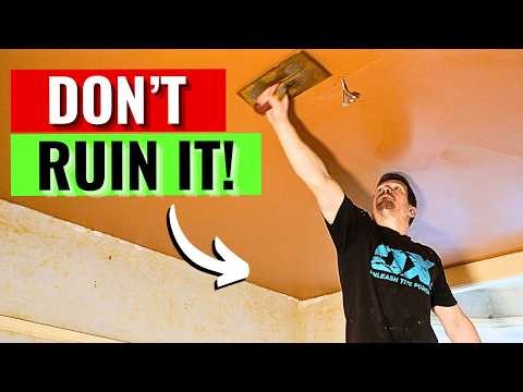Nervous About Plastering a Ceiling? Watch This First